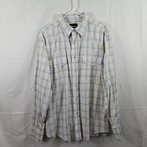Wrangler LS Plaid Pearl Snap XL MWR020M Yellow/Blue/Green/ White